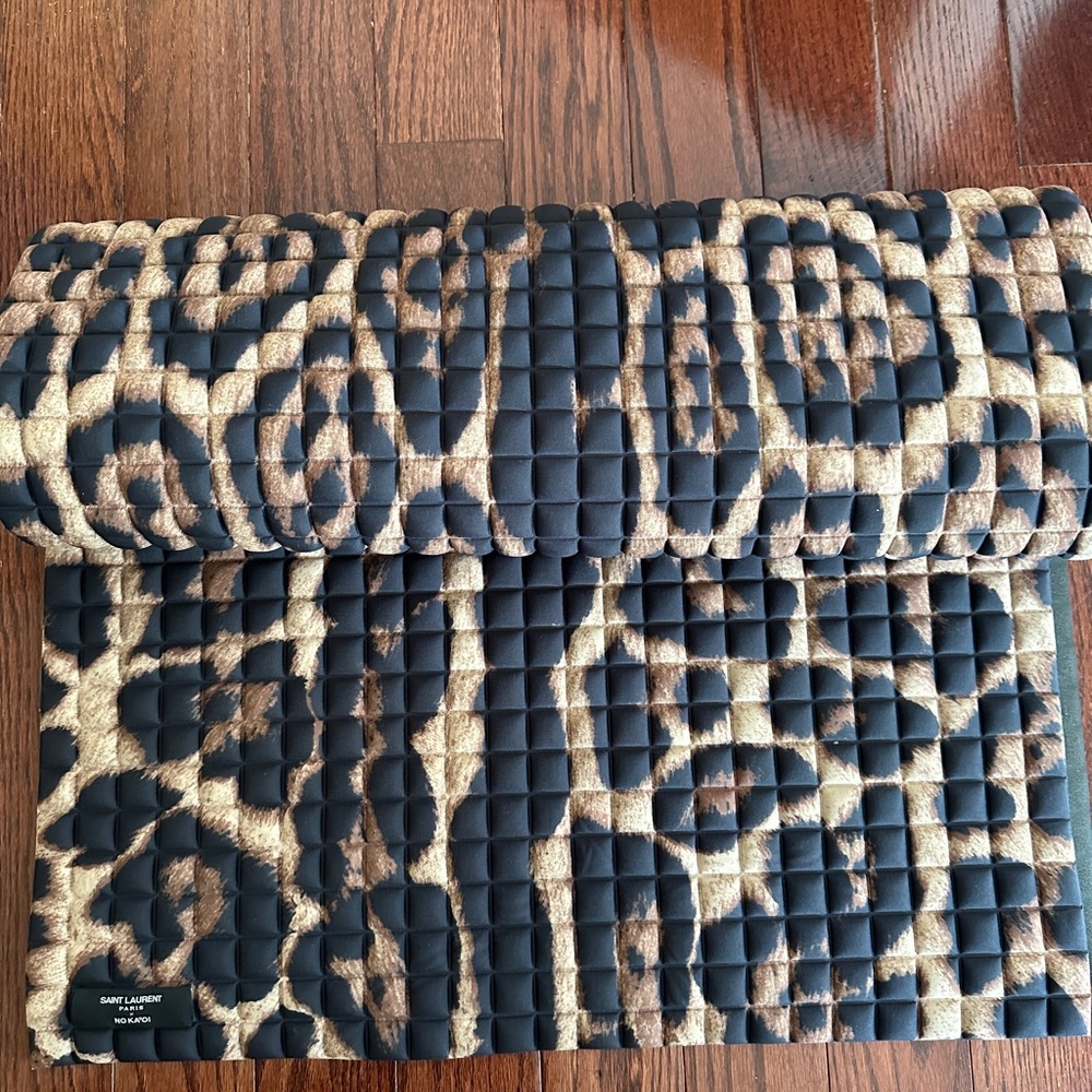 Saint Laurent leopard yogamat 6’x2’